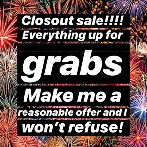 Close out sale!!!!!